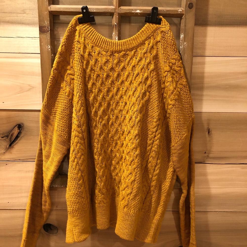 mustard yellow BRAND NEW sweater:)))